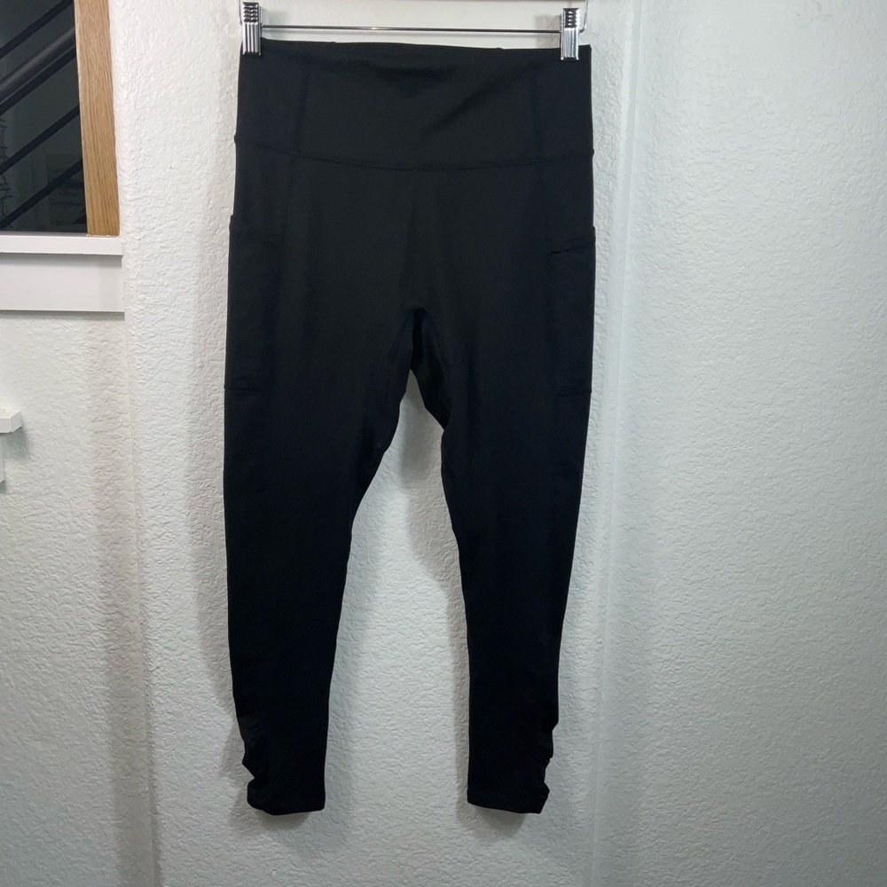 FP Movement by Free People Black Ruched Leggings